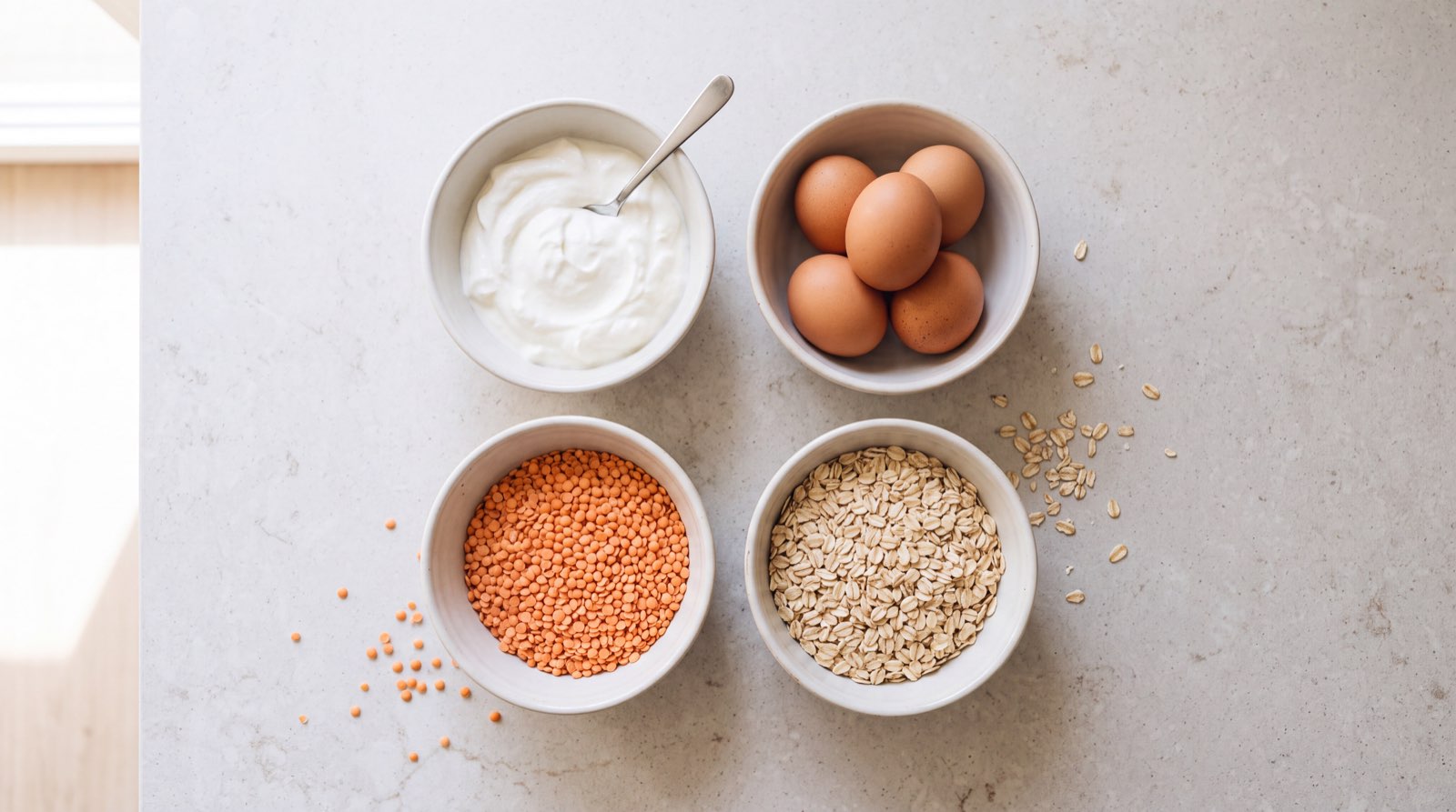 Protein-Lebensmittel im Alltag